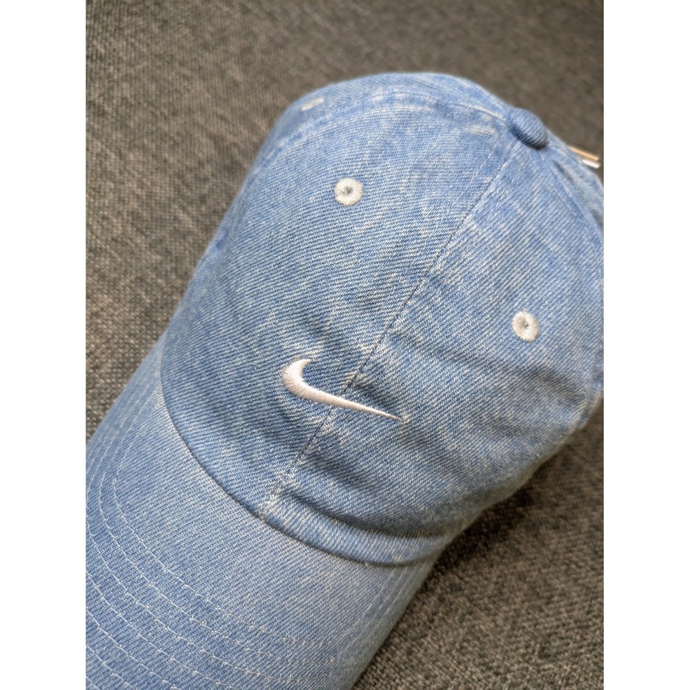 Nike Denim Styler Hat Club Cap HF0383-429 Blue Unisex Adult Size S/M Adjustable - Picture 3 of 9